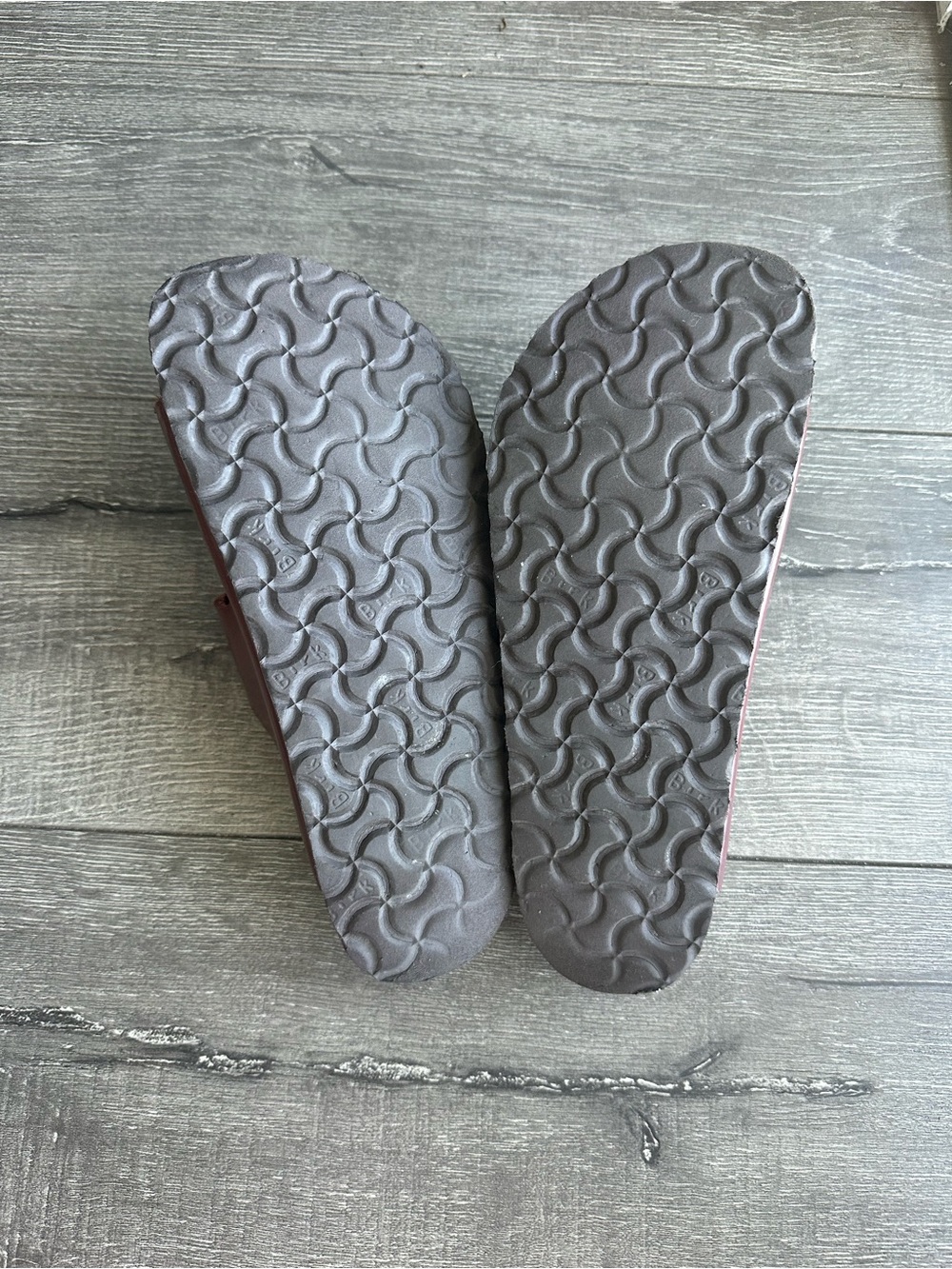 Birkenstock Arizona Double-Strap Sandals in Chestnut Brown with Gold Buckles - Picture 3 of 6